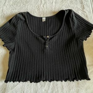 bp , black crop top size medium